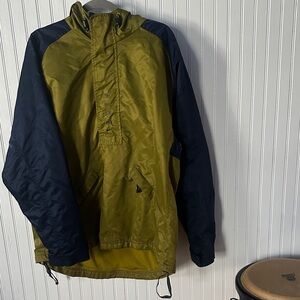 Nike VINTAGE Men's Green and Black Windbreaker